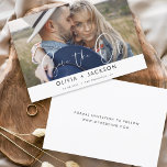 Weißes Foto mit Handschrift Save The Date<br><div class="desc">Modernes und elegantes Foto Save the Date Hochzeitskarte. Die Save the Date einladende Einladungskarte beinhaltet die Schrift "White Hand Lettered" und das schlichte und schlichte Design auf weißem Hintergrund,  mit dem Sie Ihre individuelle Verlobung Fotografie hinzufügen können.</div>
