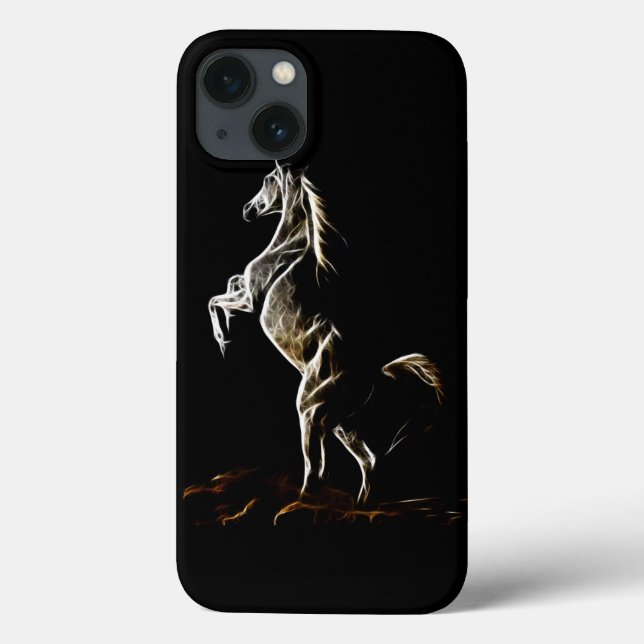 Weißes Fraktal Case-Mate iPhone Hülle (Rückseite)