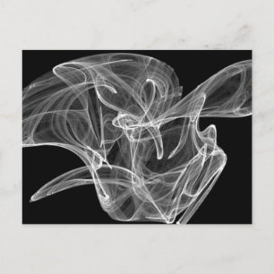 Weißes Fraktal Postkarte