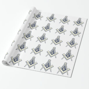 Weißes FreimaurerPackpapier Geschenkpapier