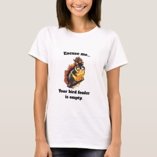 Weißes Funny Eichhörnchen T - Shirt