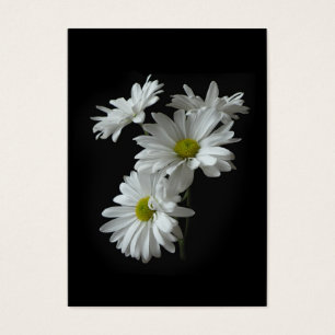 Weißes Gänseblümchen-Mamas ATC-Foto-Karte