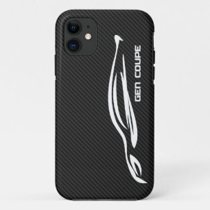 Weißes GEN-COUPÉ Logo Case-Mate iPhone Hülle