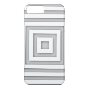 Weißes geometrisches Quadrat Case-Mate iPhone Hülle