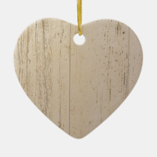Weißes gewaschenes Holzkörnchen Keramikornament