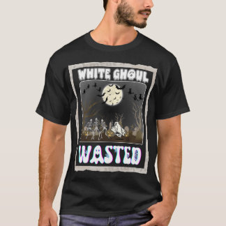 Weißes Ghoul Spaß zu Halloween Trinken verschwende T-Shirt