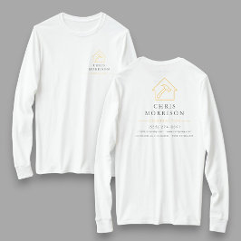 Weißes Gold-Kontraktor-Heimreparatur-Arbeitsshirt T-Shirt