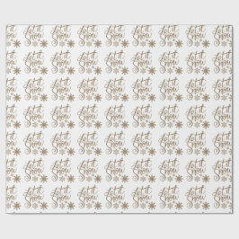 Weißes GoldGlitter ließ es schneien Weihnachten Geschenkpapier