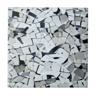 Weißes, graues, gestumpftes Muster Fliese