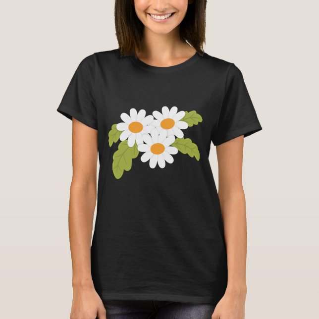 Weißes Halbbündel T-Shirt (Vorderseite)