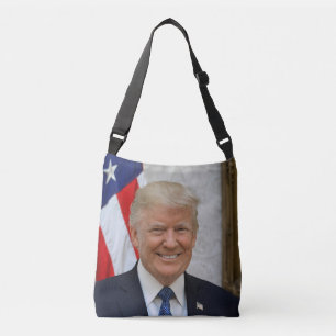 Weißes Haus des amerikanischen Präsidenten Donald Tragetaschen Mit Langen Trägern