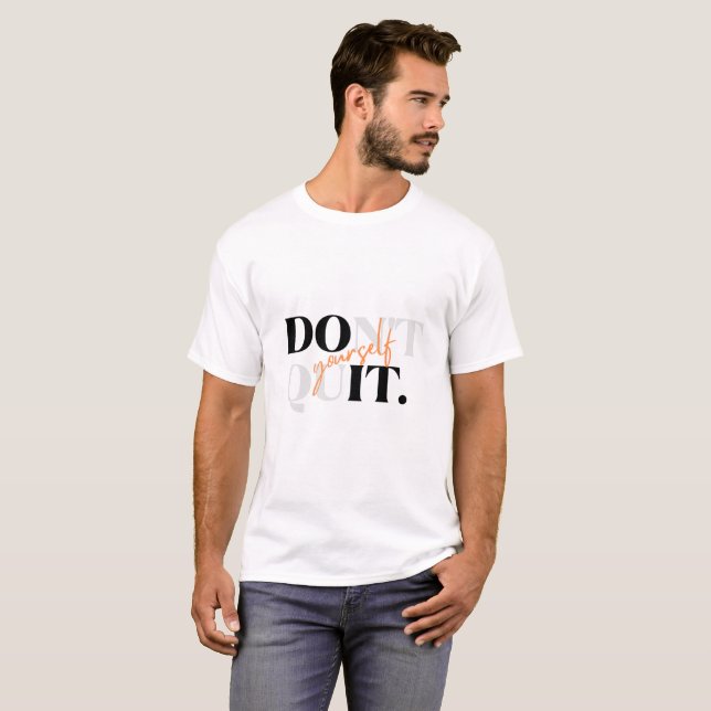 Weißes Hemd Design T-Shirt (Vorne ganz)