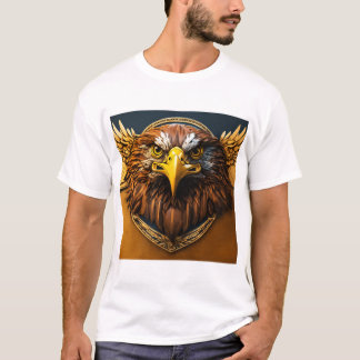Weißes Hemd mit Adlerdesign 🦅 T-Shirt
