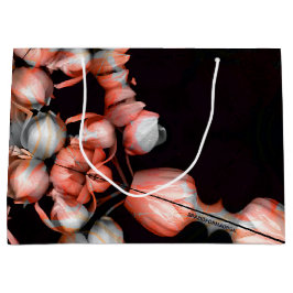 "Weißes Herz in Schwarz von der Sonne" Große Geschenktüte