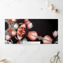 "Weißes Herz in schwarz von Sonne" & Reise Dreifach Gefaltete Urlaubskarte