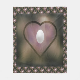 Weißes Herz-Quilt-Stil launische braune Winterfarb Fleecedecke