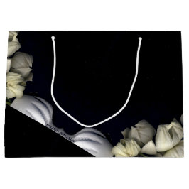 "Weißes Herz schwarz vom Mond" Große Geschenktüte