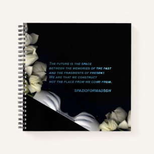 "Weißes Herz schwarz vom Mond" & Zukunft Notizbuch
