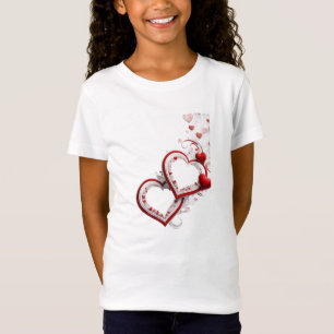 weißes Herz-Shirt T-Shirt
