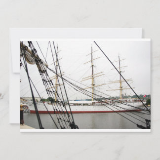 Weißes hochschiff - Einladung