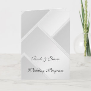Weißes Hochzeitsprogramm Programm
