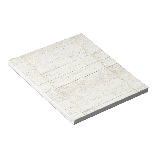 Weißes Holz Notizblock (angewinkelt)