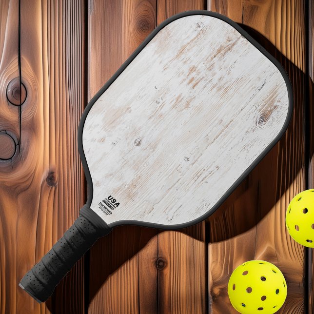 Weißes Holz Pickleball Schläger (Von Creator hochgeladen)