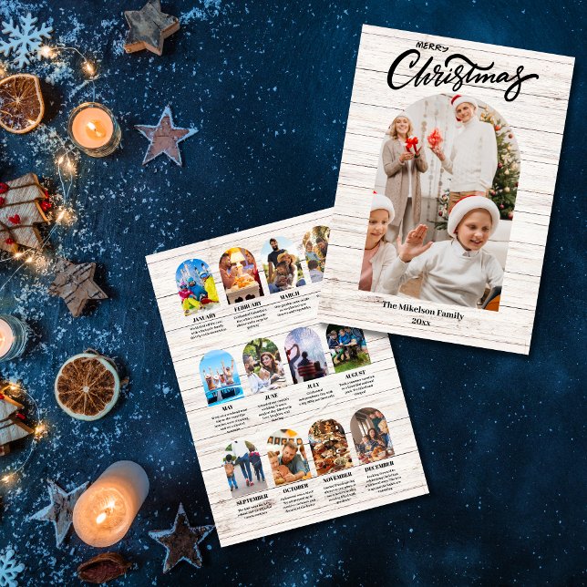 Weißes Holzjahr im Überblick Multi-FotoCollage Ankündigung (Von Creator hochgeladen)