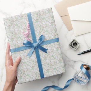Weißes Hydrangea-Blume Geschenkpapier