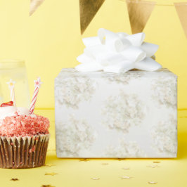 Weißes Hydrangea Geschenkpapier