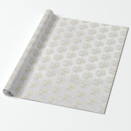 Weißes Hydrangea Geschenkpapier