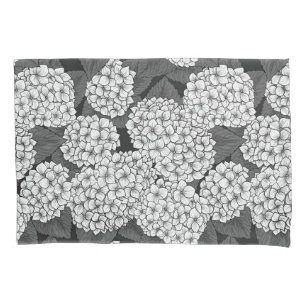 Weißes Hydrangea Kissenbezug