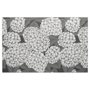 Weißes Hydrangea Stoff