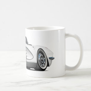 Weißes Kabriolett 1962 Korvette Tasse