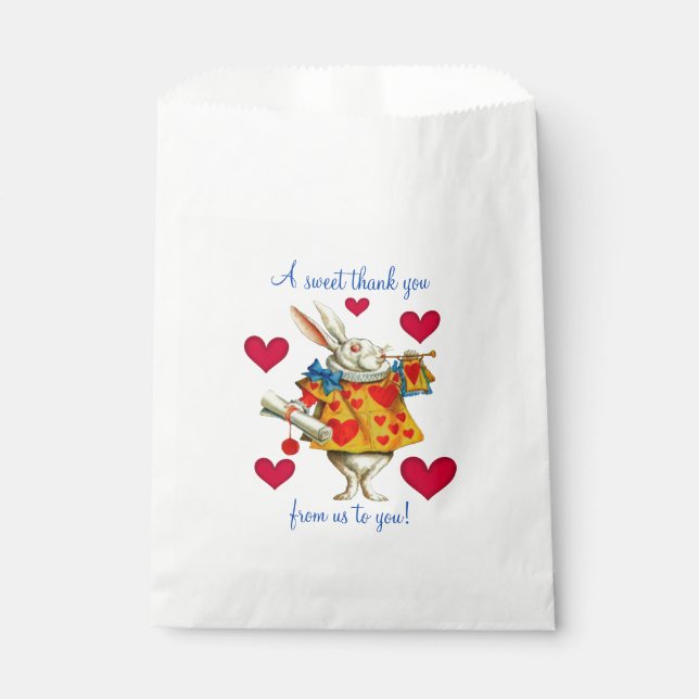 Weißes Kaninchen 1 Geschenktütchen (Vorderseite)