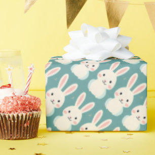 Weißes Kaninchen Geschenkpapier