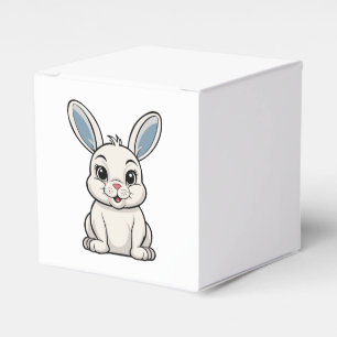 Weißes Kaninchen Geschenkschachtel