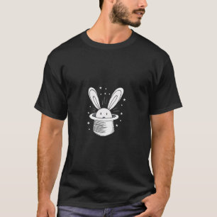 Weißes Kaninchen in einem Hut T-Shirt
