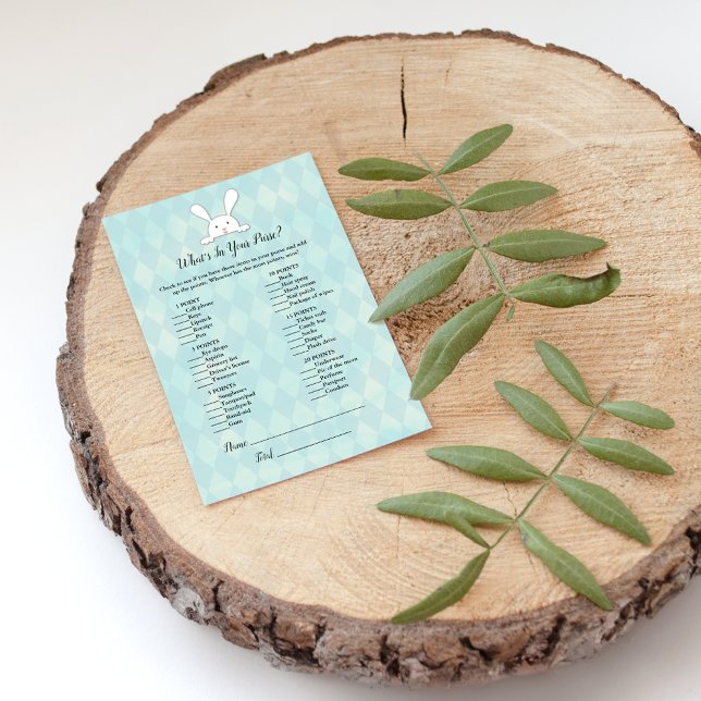 Weißes Kaninchen in Ihrem Pursuit Baby Duwer Game Einladung (Von Creator hochgeladen)