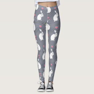 Weißes Kaninchen Leggings