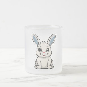 Weißes Kaninchen Mattglastasse