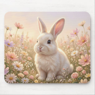 Weißes Kaninchen Mousepad