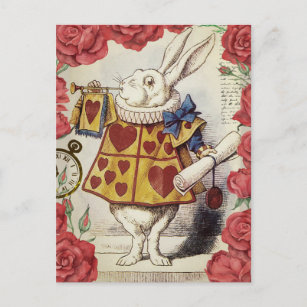 Weißes Kaninchen Postkarte