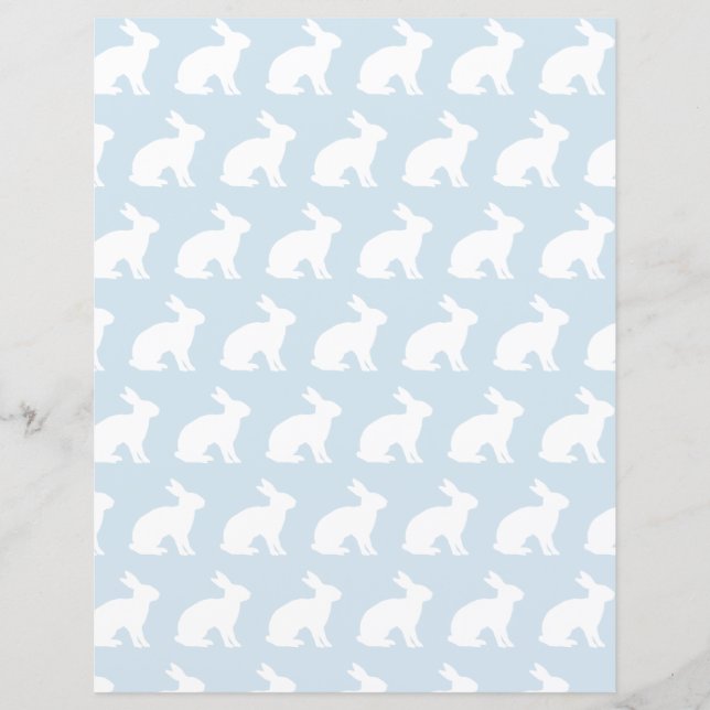 Weißes Kaninchen-Silhouette (Vorderseite)