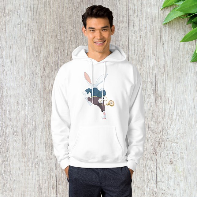 Weißes Kaninchen wegläuft Hoodie (Von Creator hochgeladen)