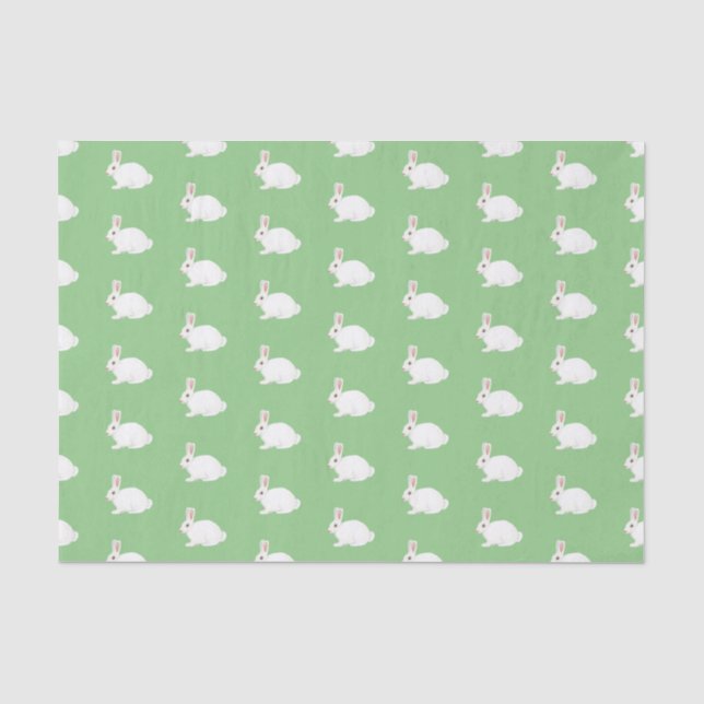 Weißes Kaninchenpapier Seidenpapier (Vorderseite)