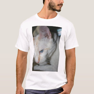 Weißes Katzen-Shirt T-Shirt