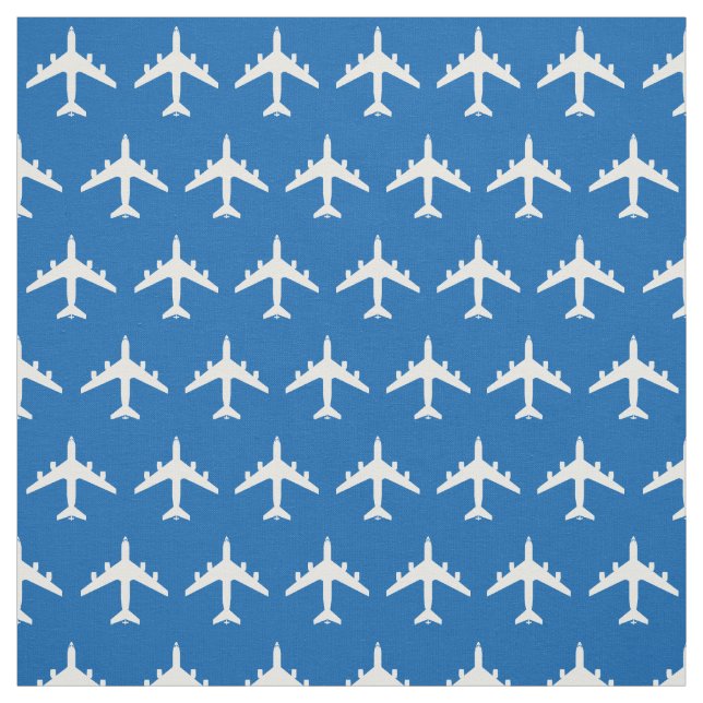 Weißes KC-135 Tankflugzeug auf blauem Stoff (Muster)