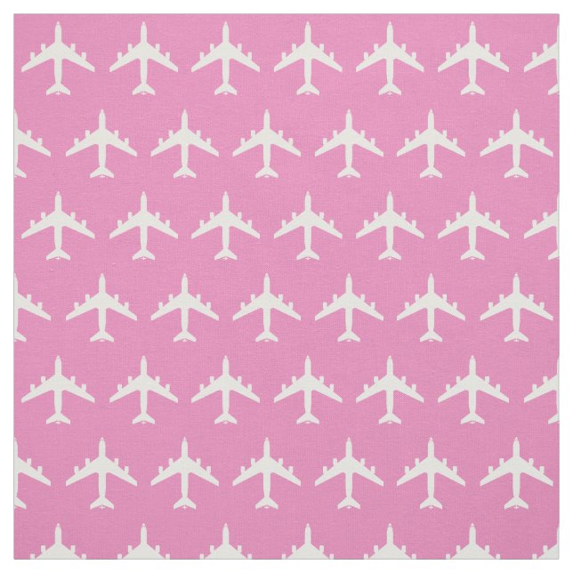 Weißes KC-135-Tankflugzeug auf rosa Stoff (Muster)