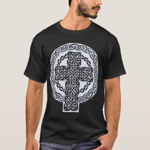 Weißes Keltenkreuz-Shirt T-Shirt